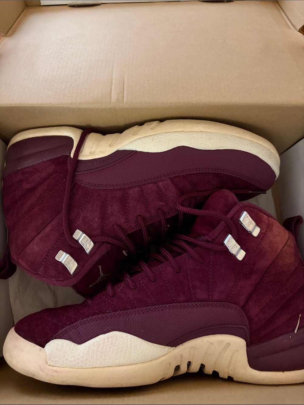 Kids Air Jordan 12 Retro Burgundy